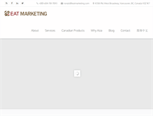 Tablet Screenshot of eatmarketing.com